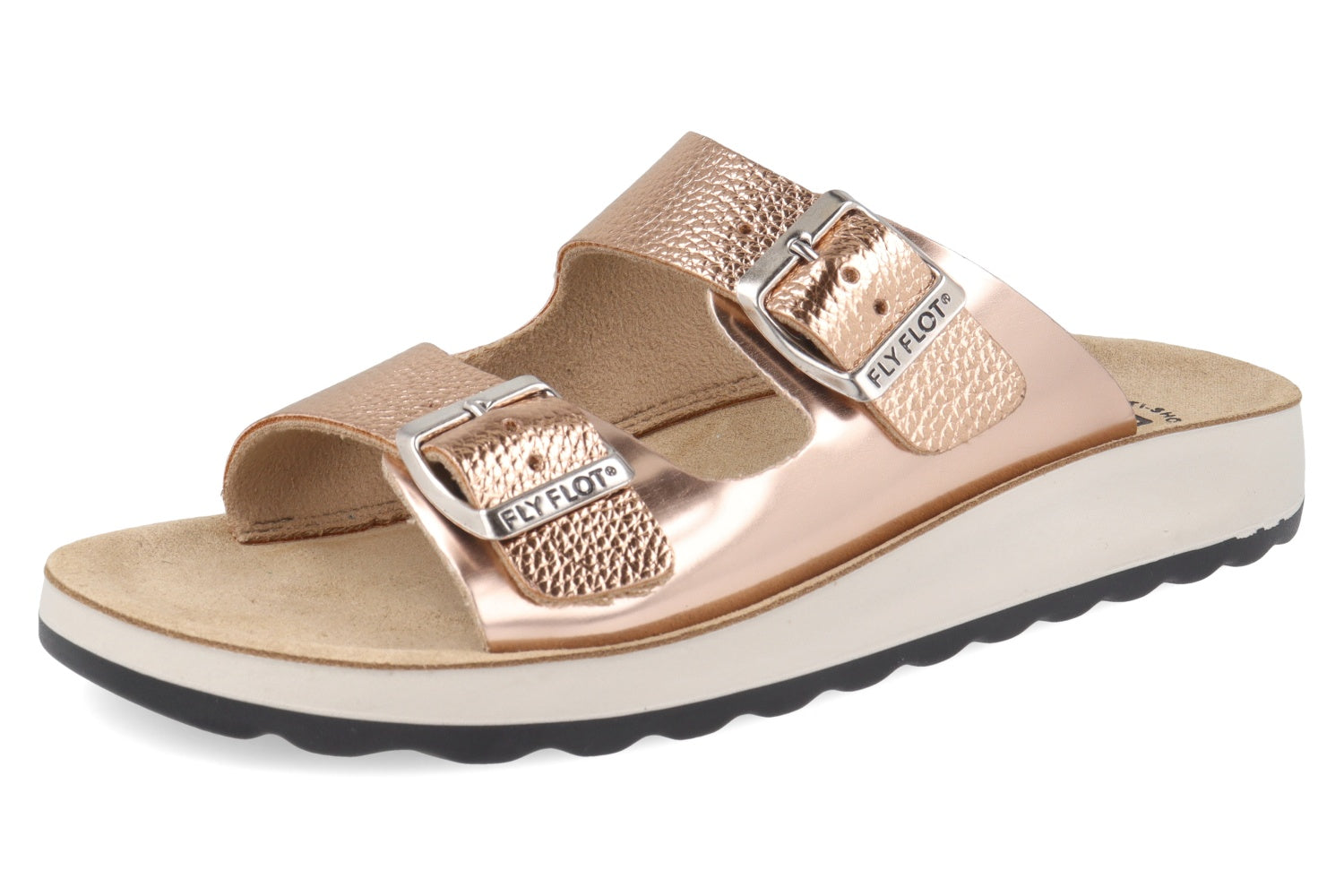 fly-flot-damen-pantolette-aus-eco-leder-mit-schnalle-und-air-flot-2-5-cm-sohle image 5