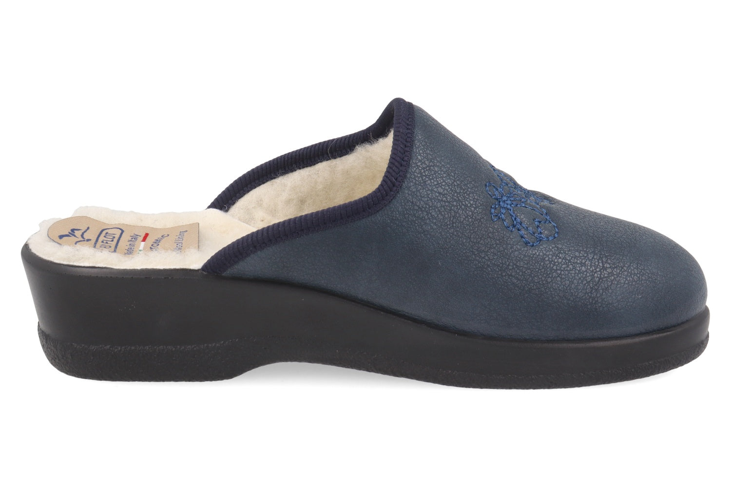 fly-flot-damen-pantolette-mit-echter-wolle-gef-ttert image 4