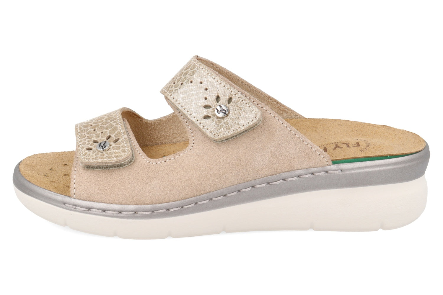 fly-flot-damen-hausschuhe-aus-leder-mit-klett-4-5-cm-sohle image 3