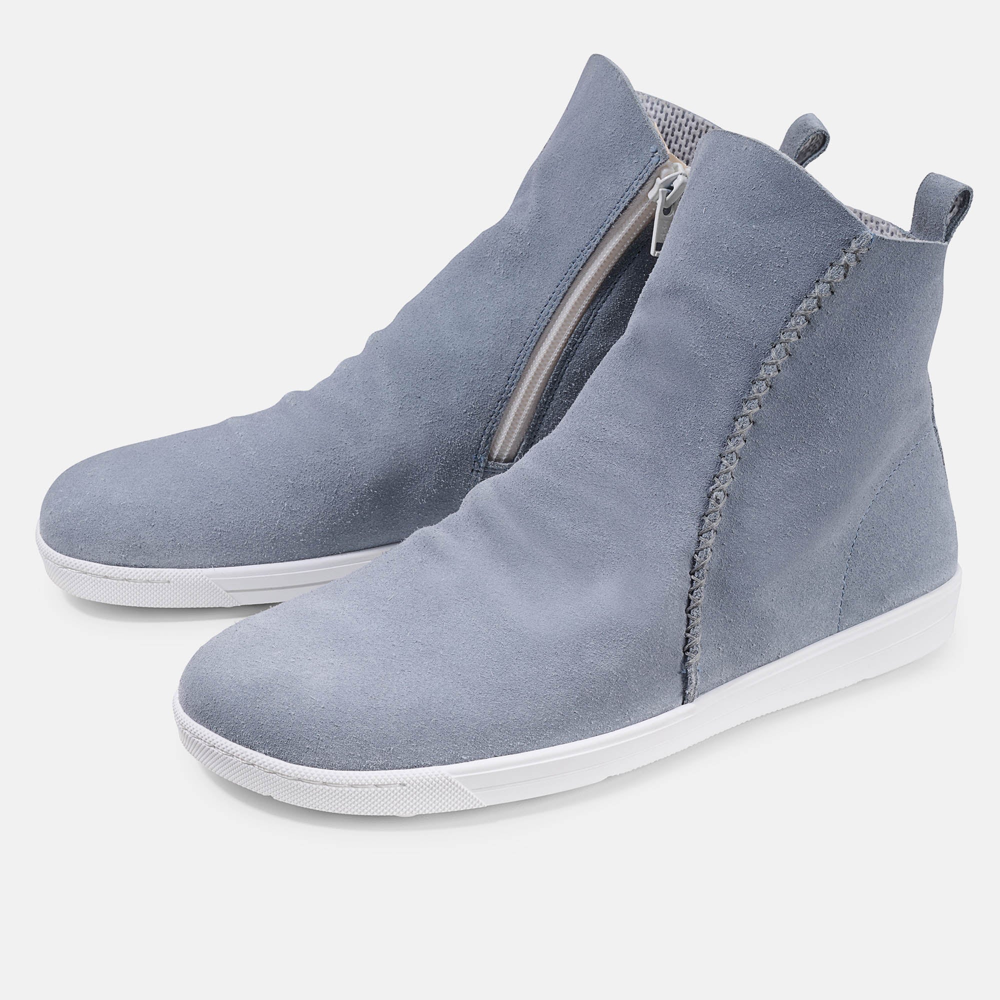 b-r-eloise-damen-stiefelette-blau-leicht-barfu image 2