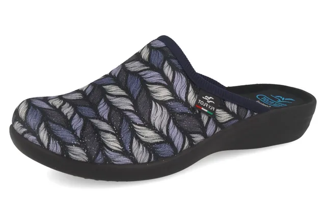 fly-flot-damen-ciabatta-hausschuh-aus-elastischer-stretch-mikrofaser image 1