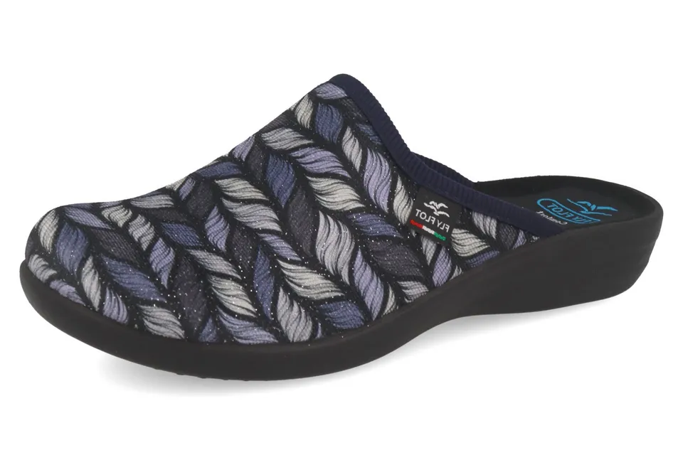 fly-flot-damen-ciabatta-hausschuh-aus-elastischer-stretch-mikrofaser image 1