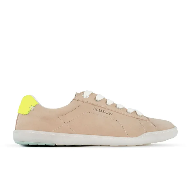 blusun-blsn-100w-barfu-sneaker-damen-beige-neon-nubukleder image 1