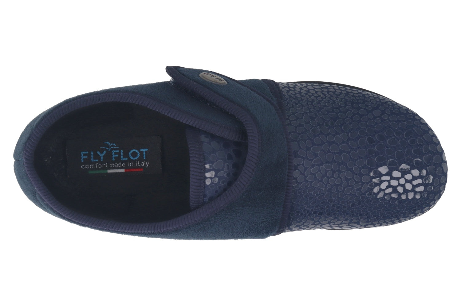 fly-flot-damen-pantoffel-aus-elastischer-mikrofaser-mit-klett image 2