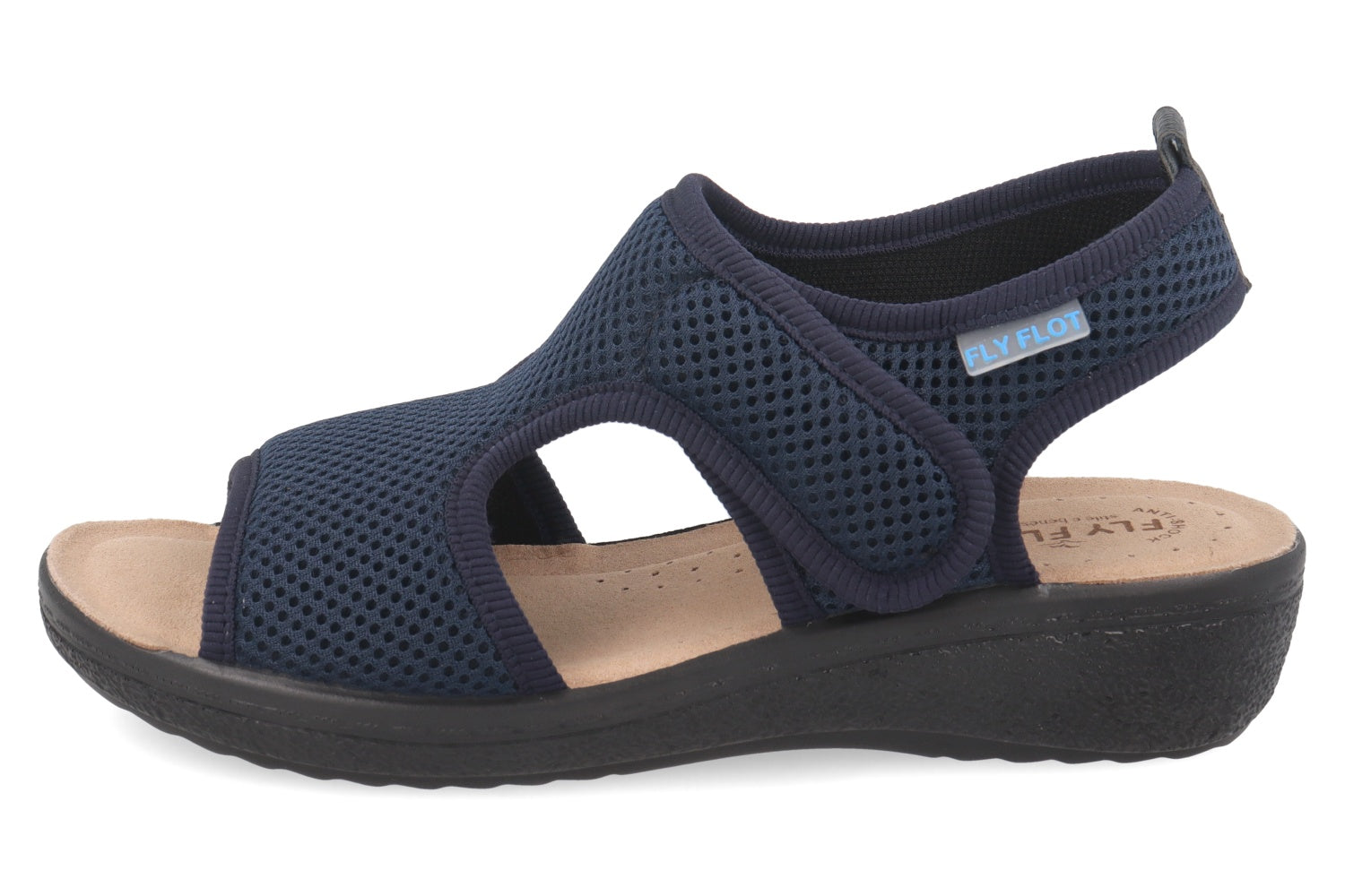 fly-flot-damen-sandale-aus-elastischem-netz-klettverschluss-4-cm-sohle image 3