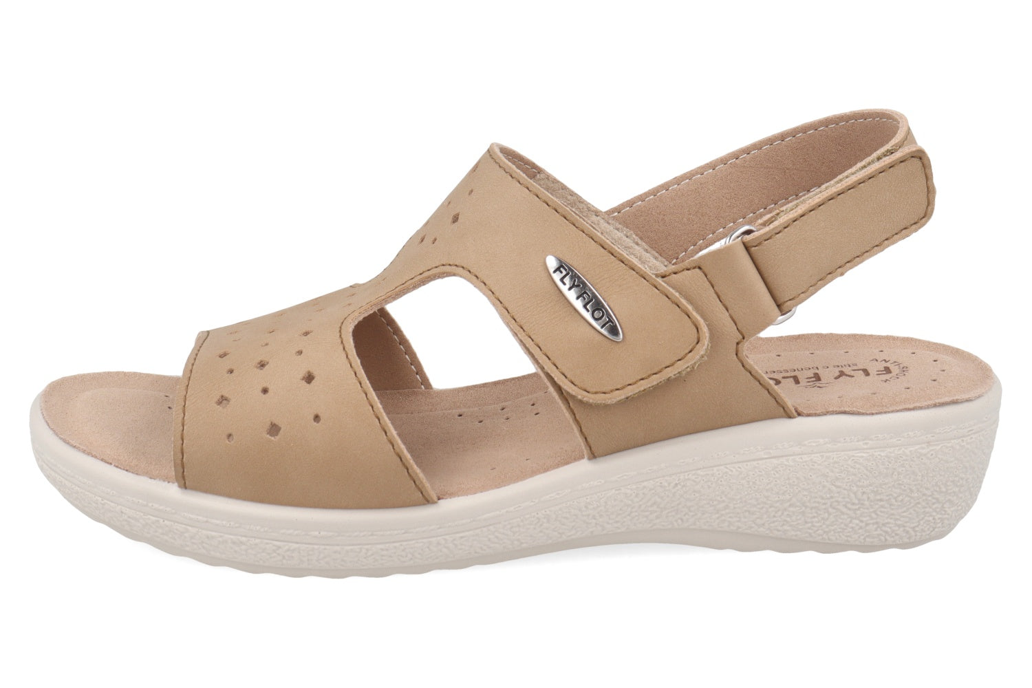 fly-flot-damen-sandale-ecopelle-mit-klettverschluss-4-cm-keilsohle image 7