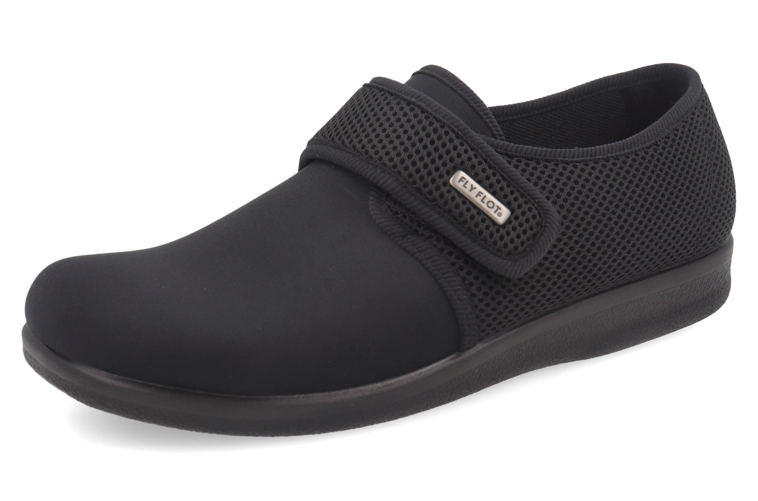 fly-flot-herren-pantoffel-microfaser-stretch-mit-klett-3-cm-sohle image 5