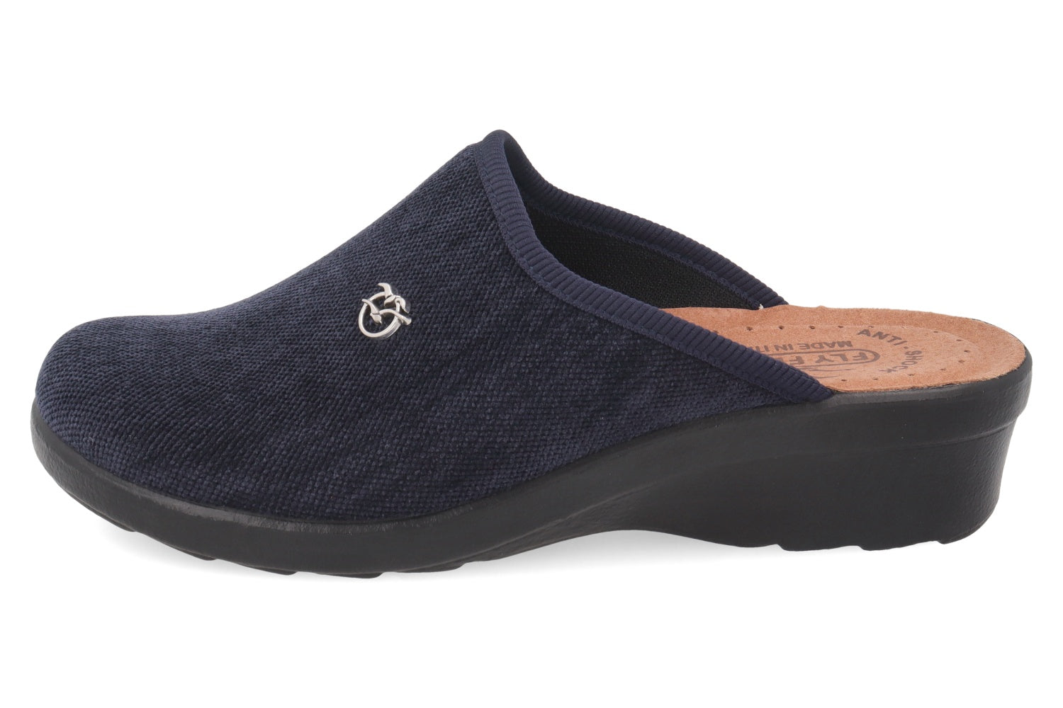 fly-flot-damen-pantolette-aus-microfaser-mit-leder-fu-bett-4-cm-piumatec-sohle image 3