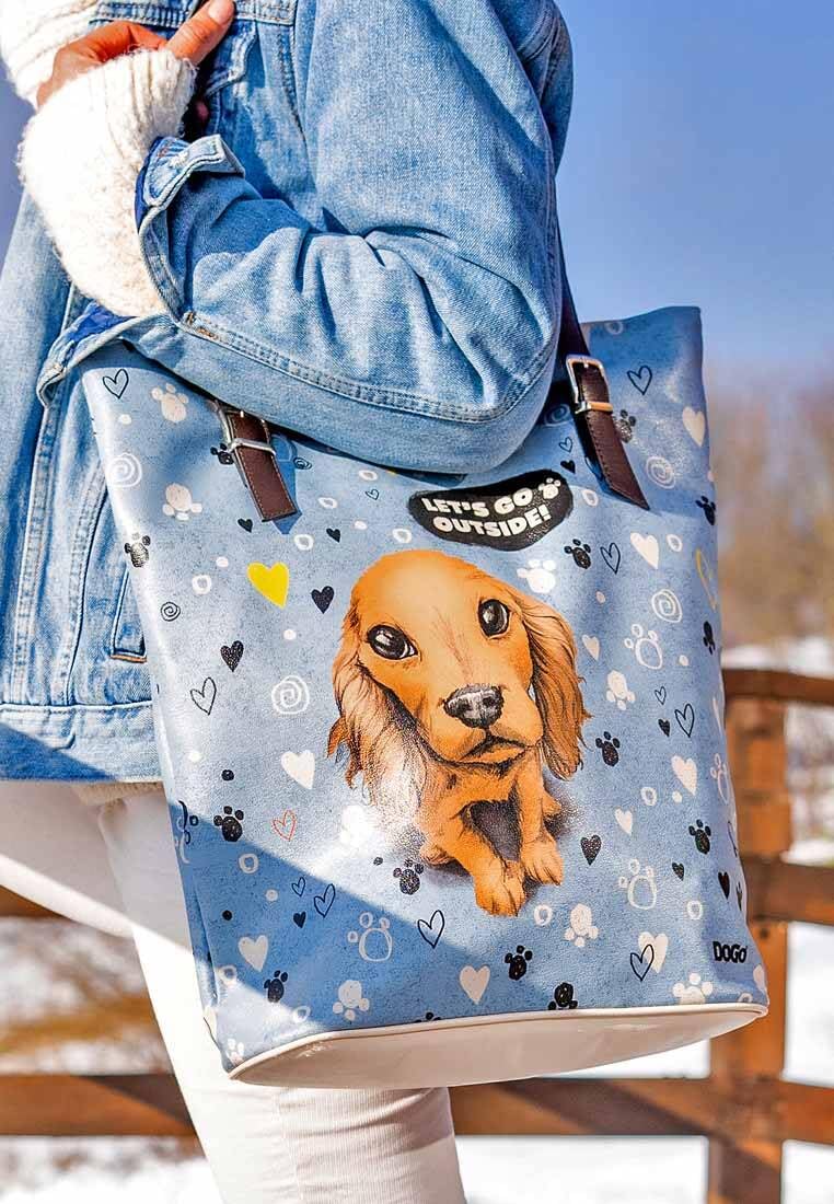 dogo-tall-bag-hello-my-hooman-vegane-damen-schultertasche image 2