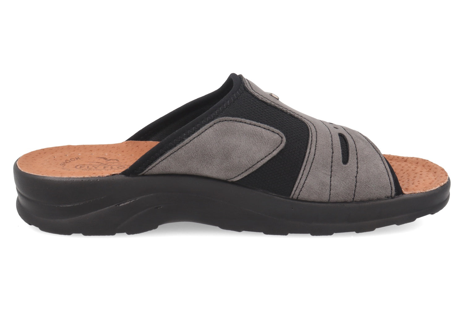 fly-flot-herren-pantolette-aus-elastischer-microfaser-leder-fu-bett-4-cm-sohle image 4