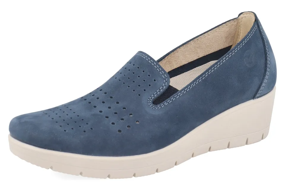 fly-flot-damen-schn-rschuh-aus-leder-memory-fu-bett-4-8-cm-sohle image 1