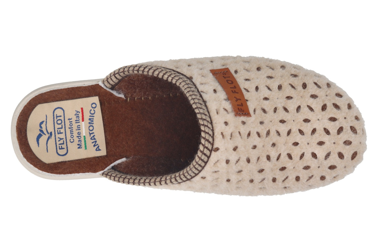 fly-flot-ciabatta-damen-hausschuh-aus-wollstoff image 2