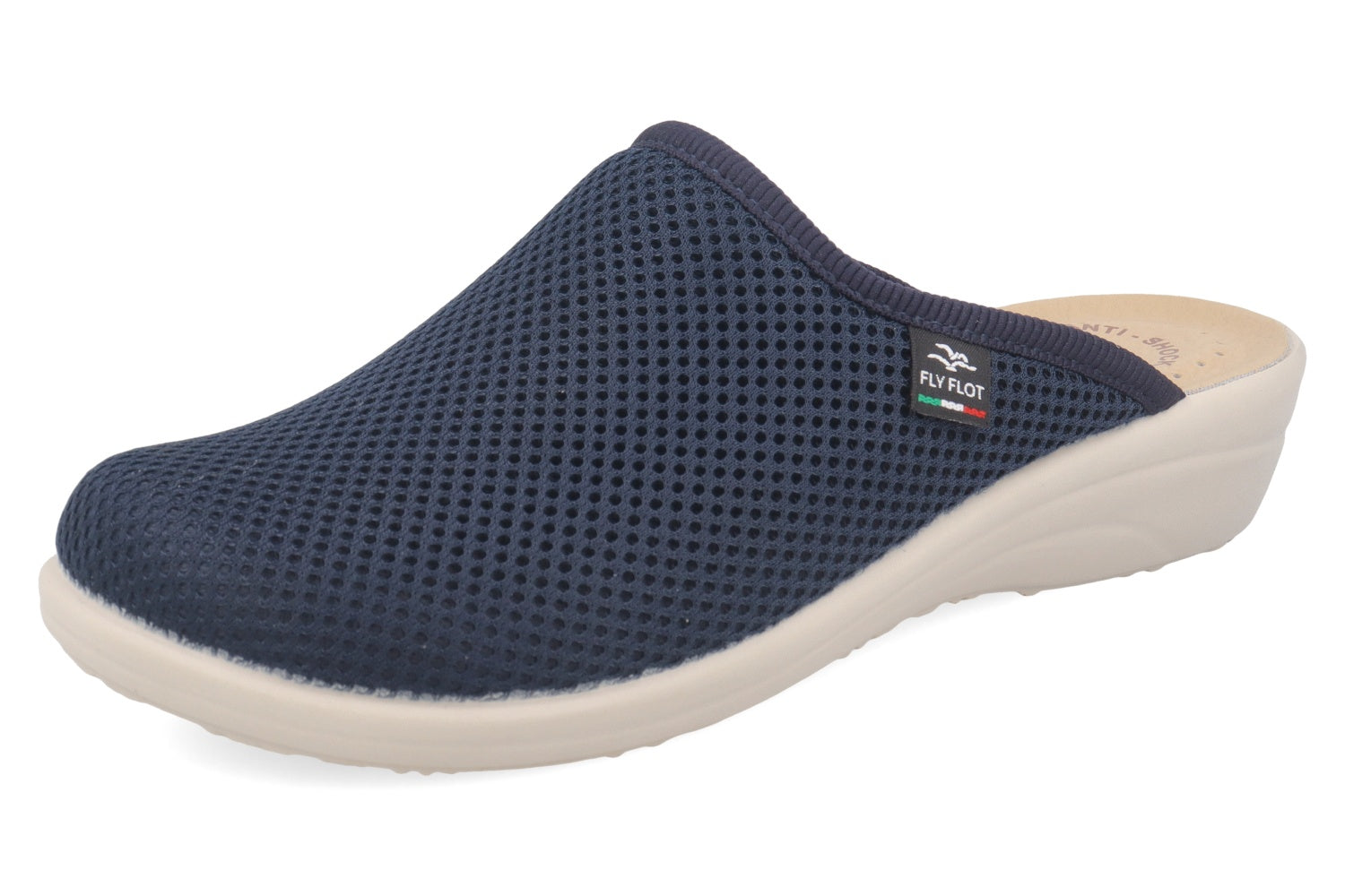 fly-flot-damen-pantolette-elastisches-netz-anti-shock-lederfu-bett image 1