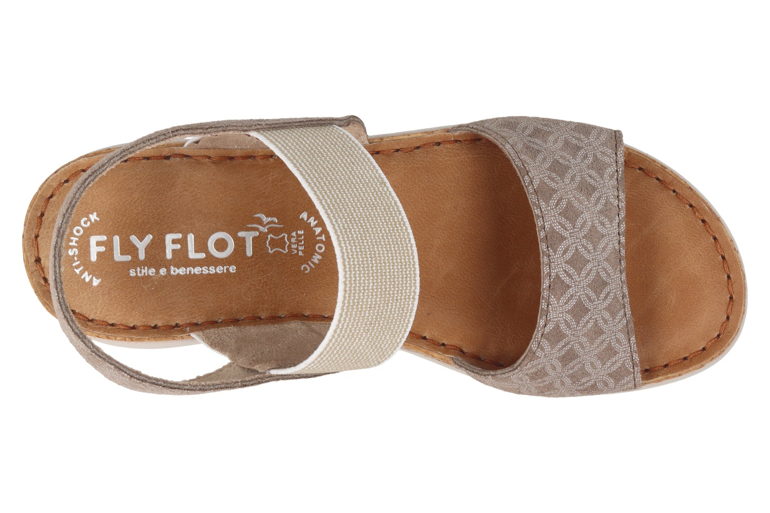 fly-flot-damen-sandale-aus-leder-verstellbarer-riemen-4-cm-sohle image 6