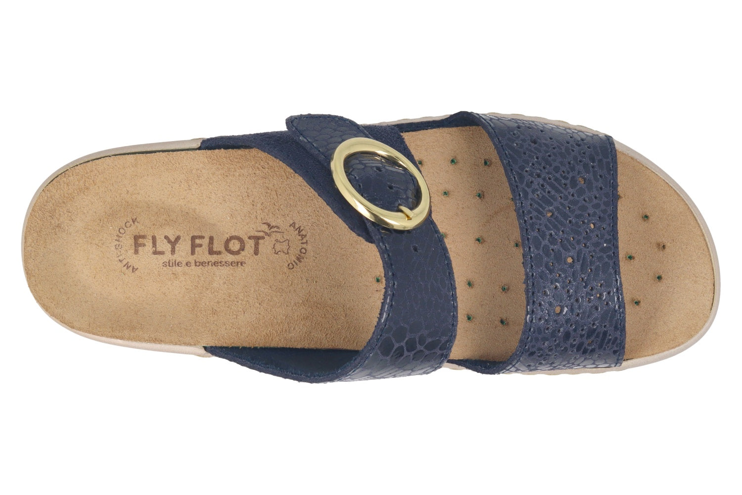 fly-flot-damen-pantolette-aus-leder-mit-schnalle-und-wechsel-fu-bett image 2