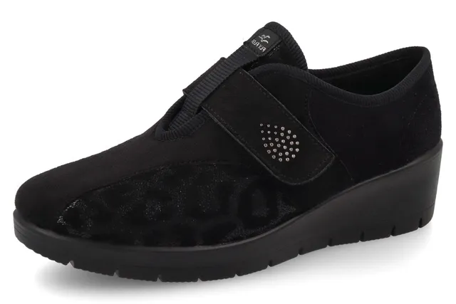 fly-flot-damen-schuh-elastik-microfaser-klett image 1