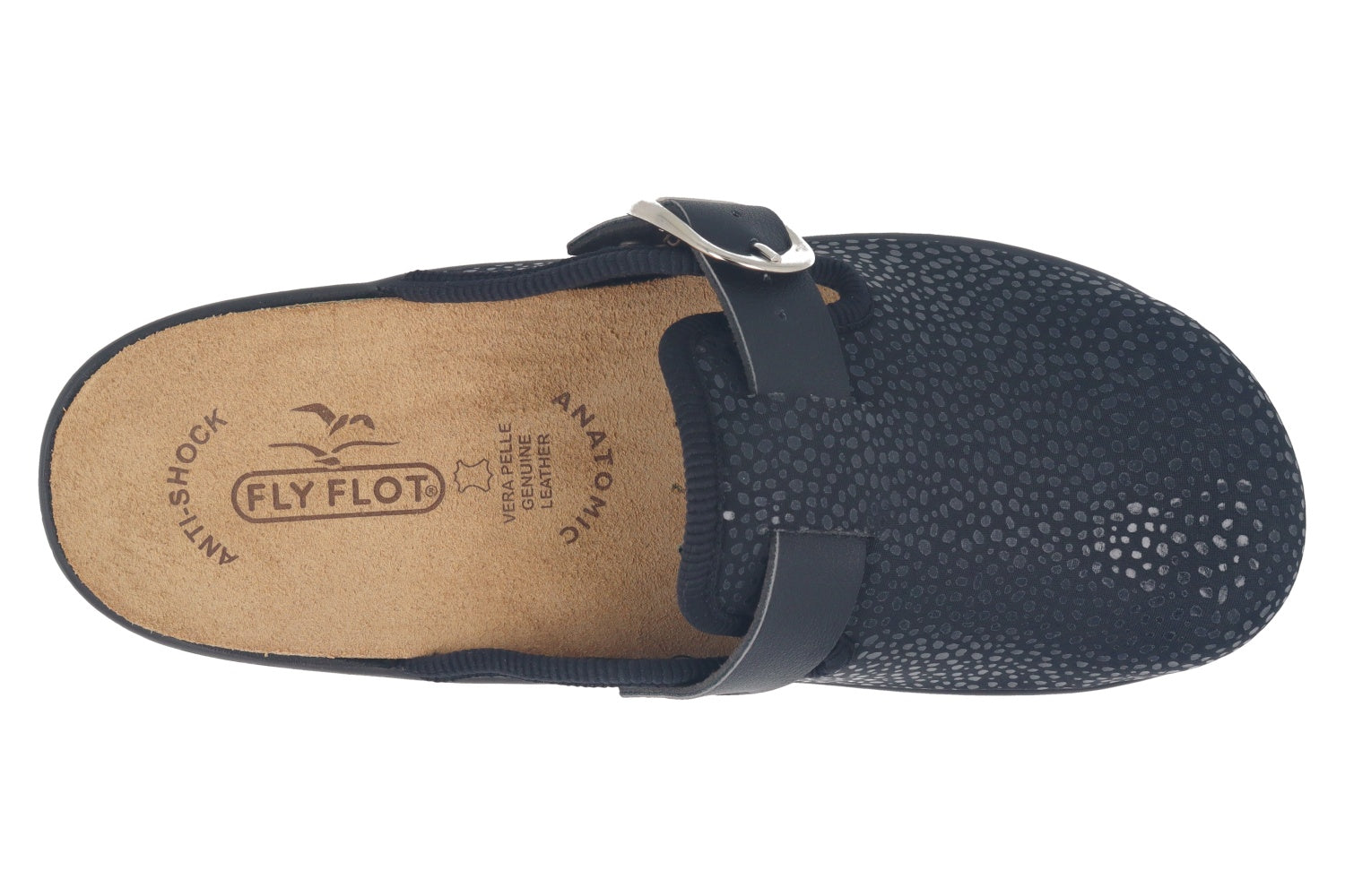 fly-flot-damen-pantolette-stretch-microfaser-riemen-einlagen-geeignet image 2