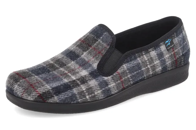 fly-flot-herren-pantoffel-aus-samt-mit-gummizug image 1