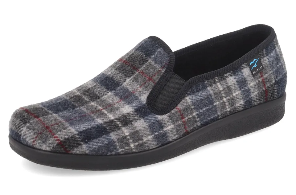 fly-flot-herren-pantoffel-aus-samt-mit-gummizug image 1