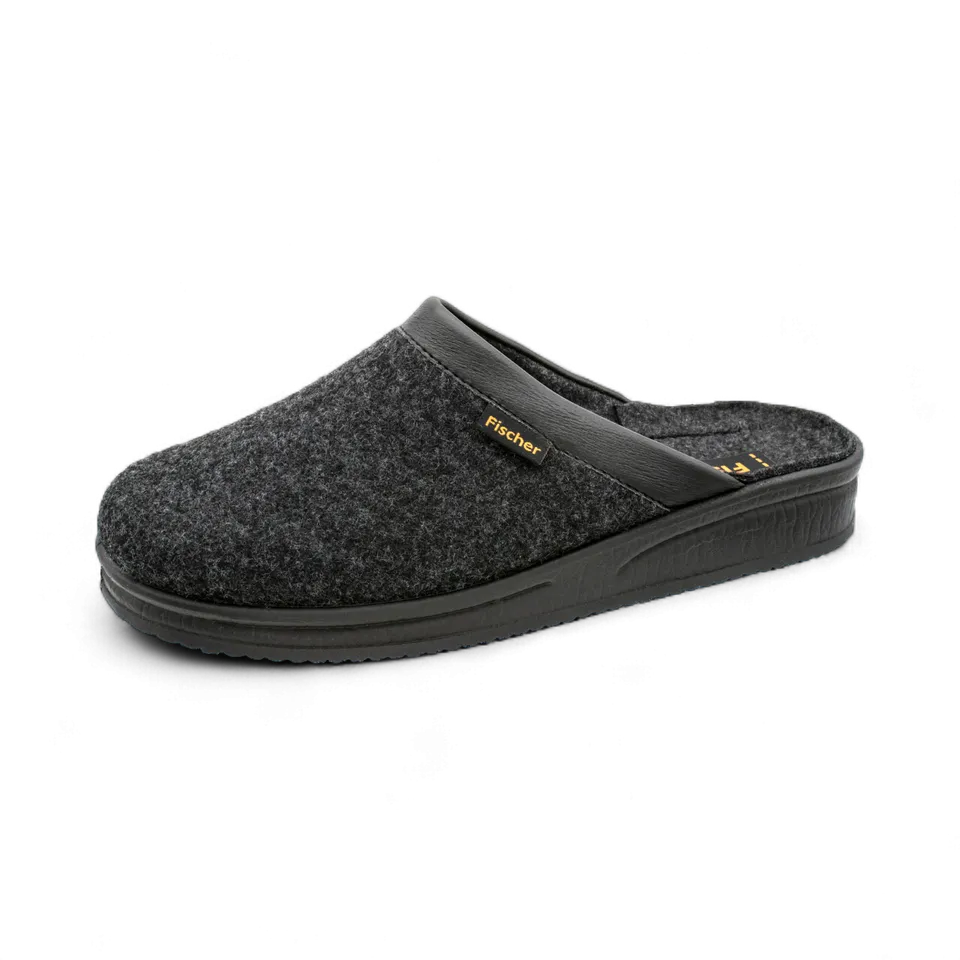 fischer-markenschuh-andy-204601-herren-pantoffel-h-weite-pu-sohle image 1