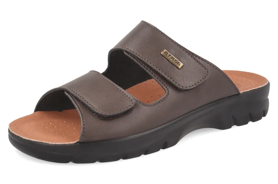 fly-flot-herren-pantolette-evopell-leder-mit-klett image 1