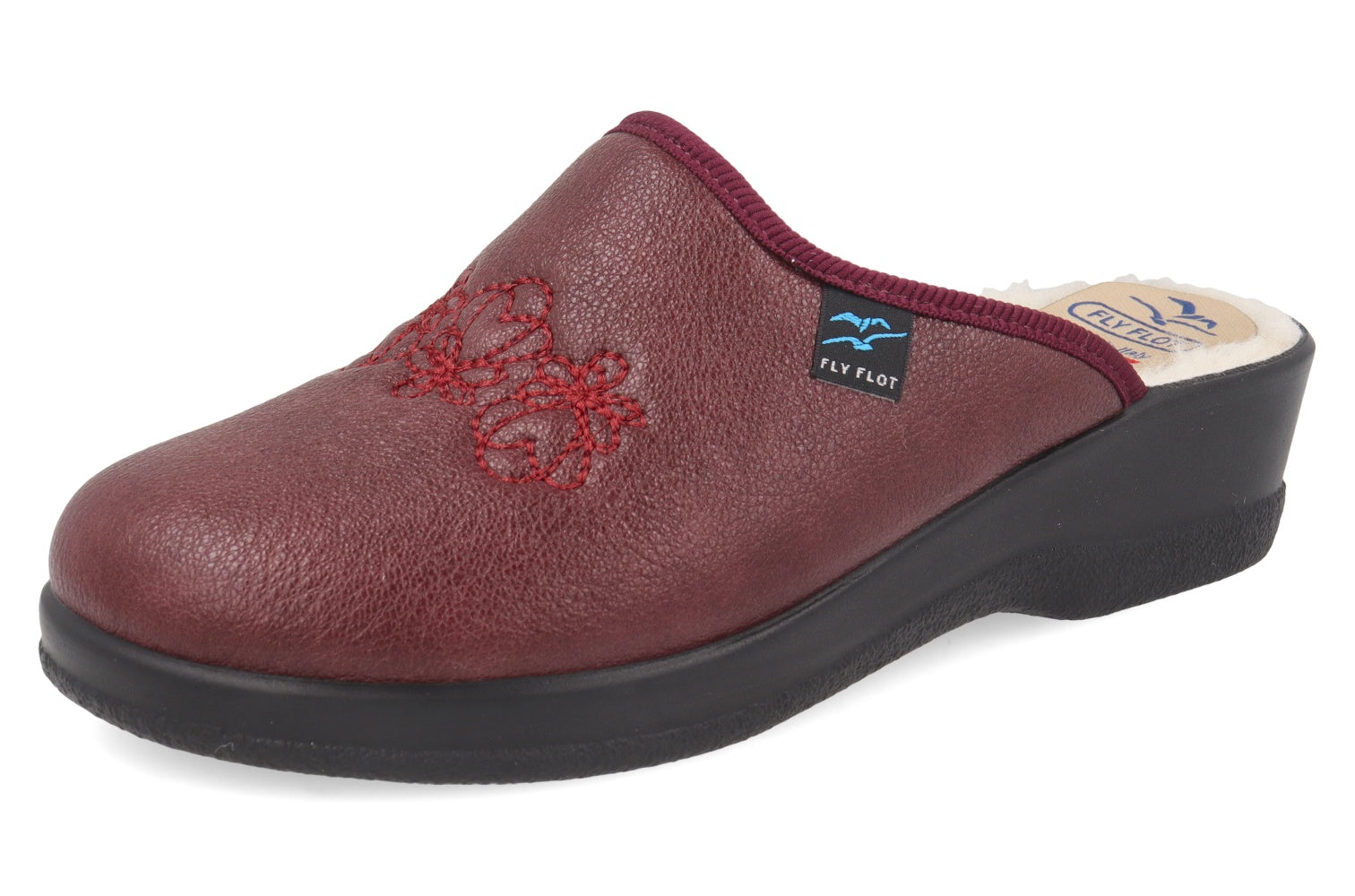 fly-flot-damen-pantolette-mit-echter-wolle-gef-ttert image 5