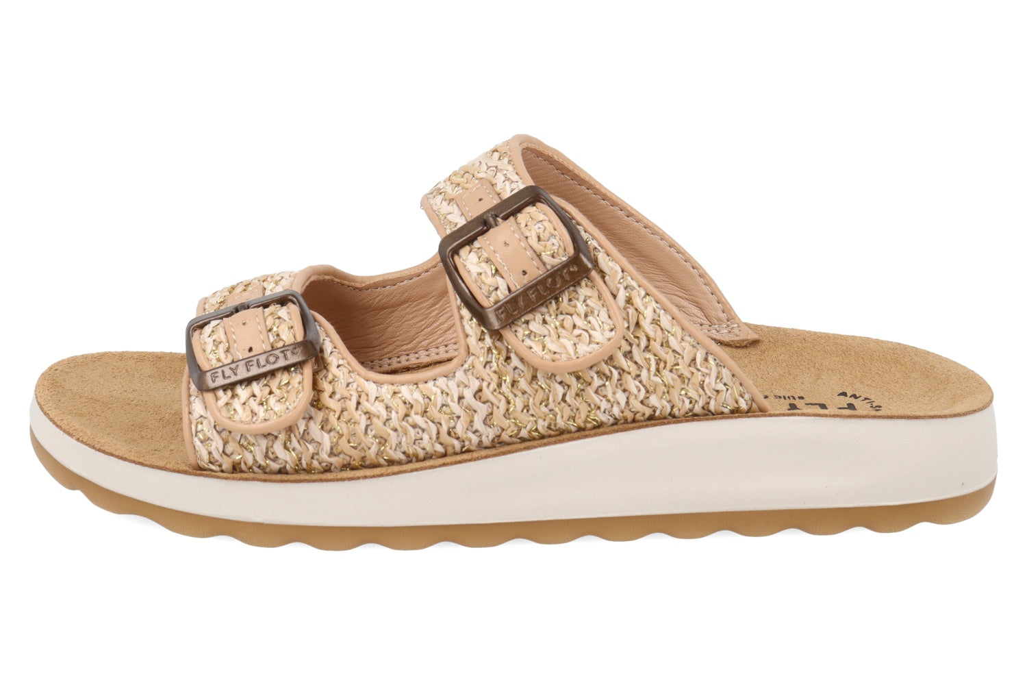 fly-flot-damen-pantolette-synthetik-mit-schnalle-leder-fu-bett-2-5-cm image 3