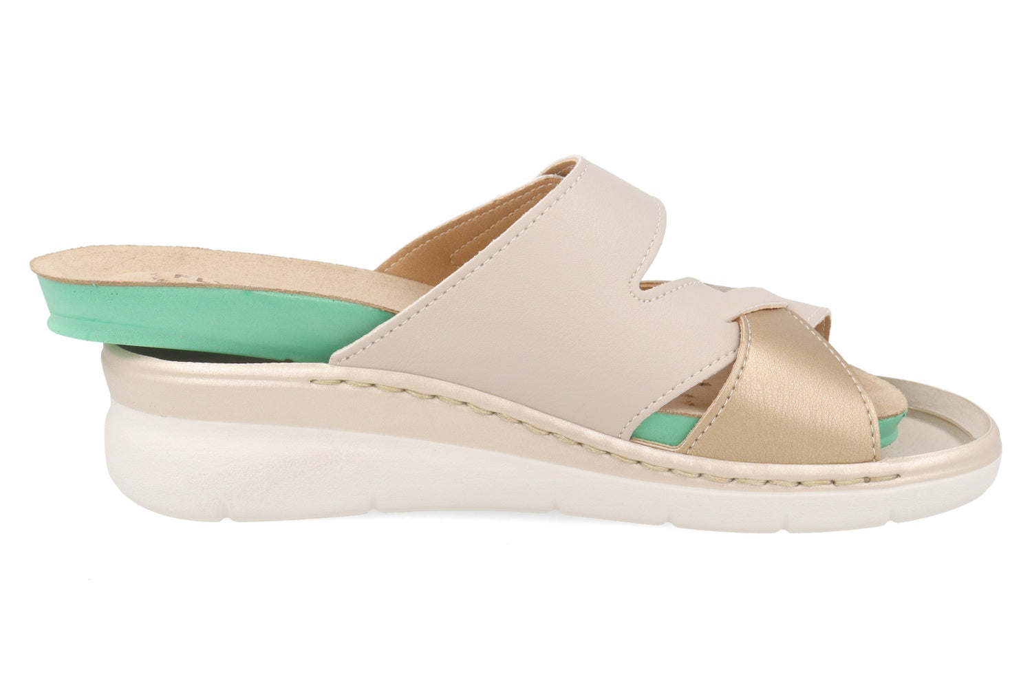 fly-flot-damen-pantolette-evopell-klettverschluss-leder-fu-bett-4-5-cm-sohle image 4