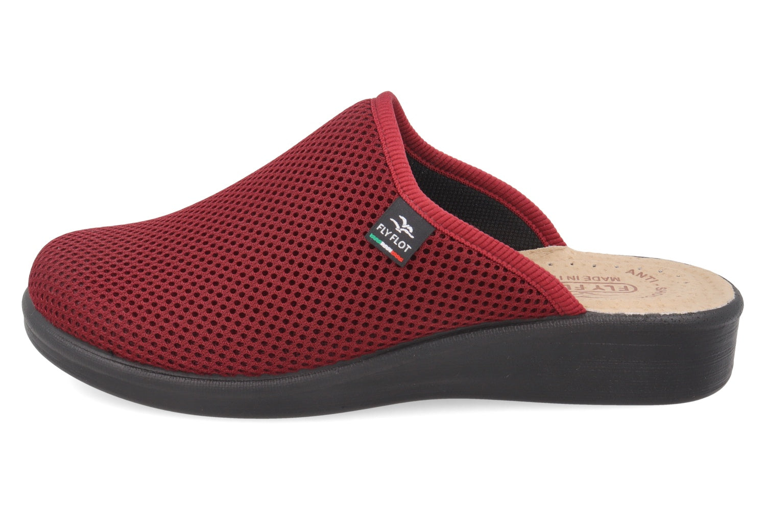 fly-flot-damen-pantolette-aus-elastischem-netz-leder-fu-bett-3-5-cm image 7