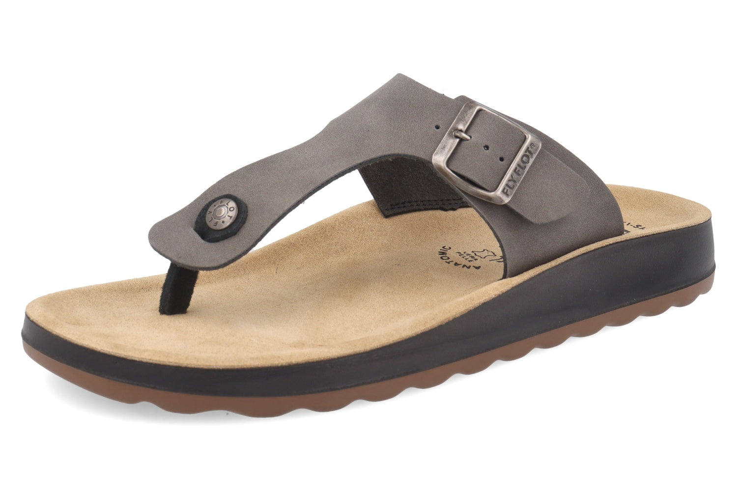 fly-flot-ciabatta-herren-pantolette-aus-ecopelle-lederfu-bett-3-cm-sohle image 5