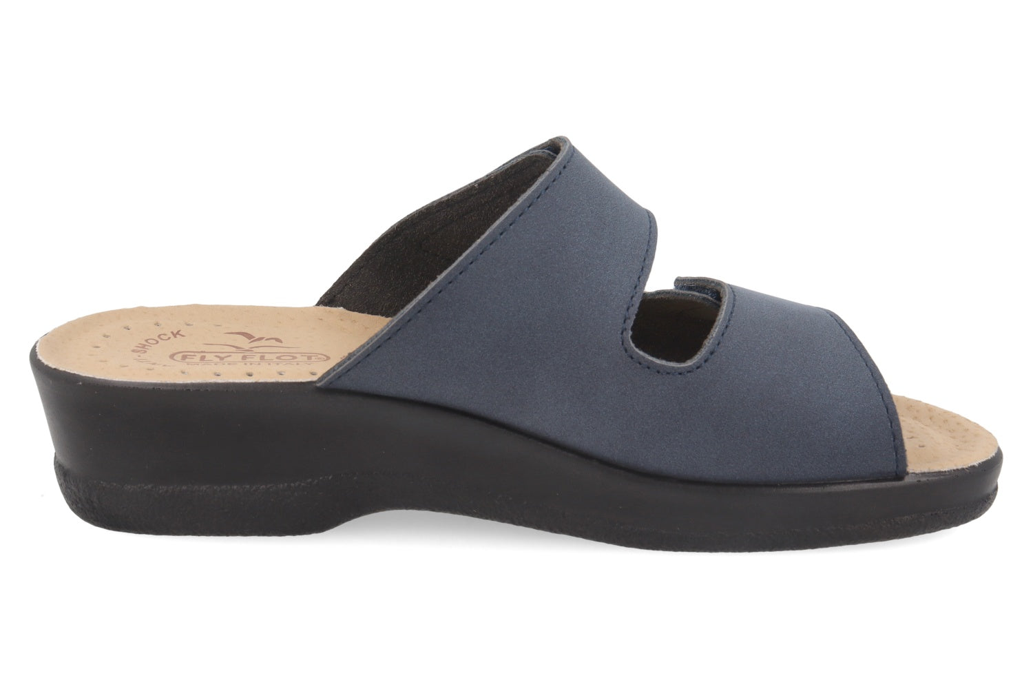 fly-flot-damen-pantolette-microfaser-mit-klett-und-air-flot-4-cm-sohle image 4
