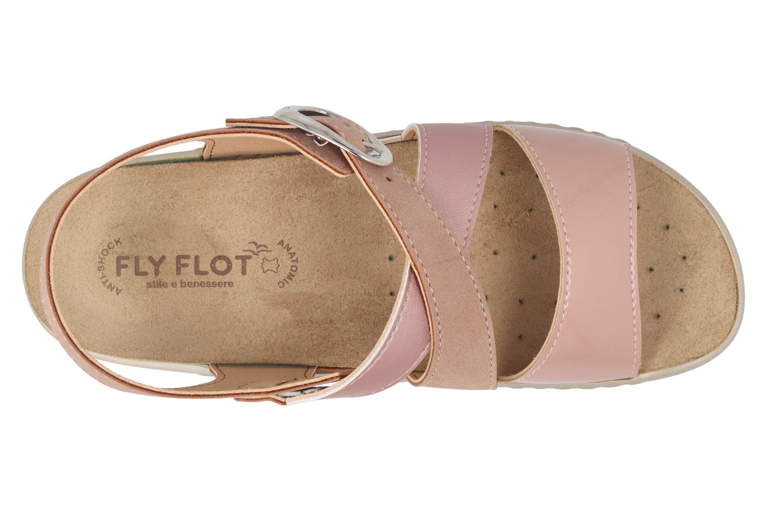 fly-flot-damen-sandale-aus-weicher-microfaser-mit-schnalle-sohle-4-5-cm image 2