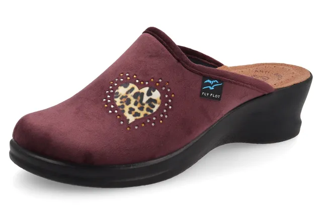 fly-flot-damen-hausschuh-aus-samt-anti-shock-5-cm-sohle image 1