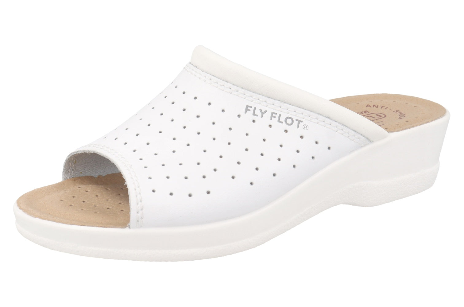 fly-flot-damen-pantolette-gelochtes-leder-4-cm image 1