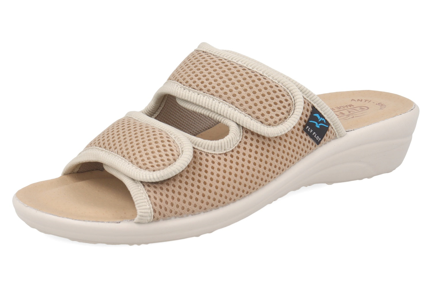 fly-flot-ciabatta-damen-pantolette-aus-elastischem-netz-klett-leder-fu-bett-4-cm image 5