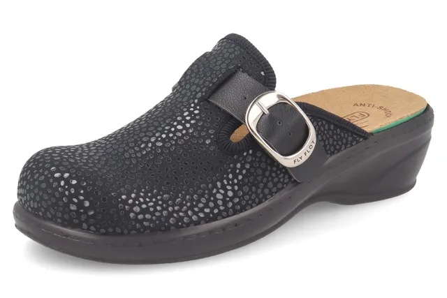 fly-flot-damen-pantolette-stretch-microfaser-riemen-einlagen-geeignet image 1