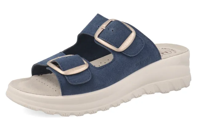 fly-flot-damen-pantolette-aus-stoff-mit-verstellbarer-schnalle-5-cm-piumatec-soh image 1