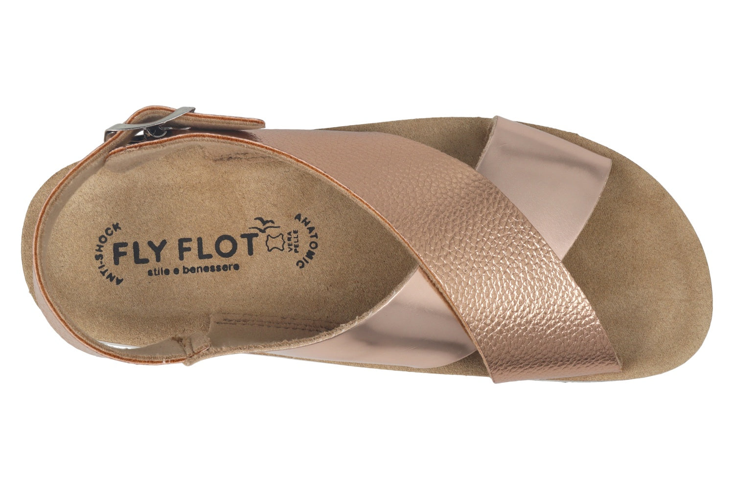 fly-flot-damen-sandale-aus-ecopelle-mit-klettriemen-leder-fu-bett image 2